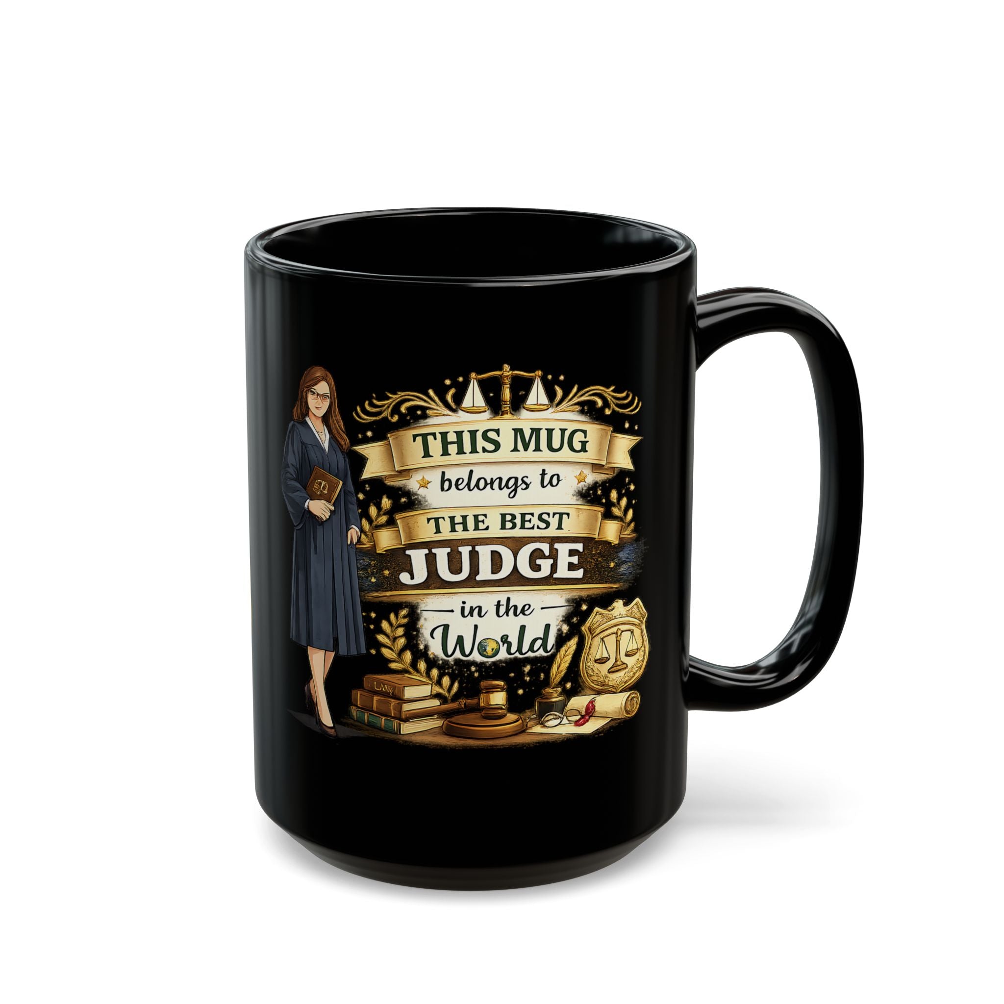 Best Judge Mug This Mug Belongs To The Best Judge in The World, Judge Gift Coffee Mug, Law Office Cup
