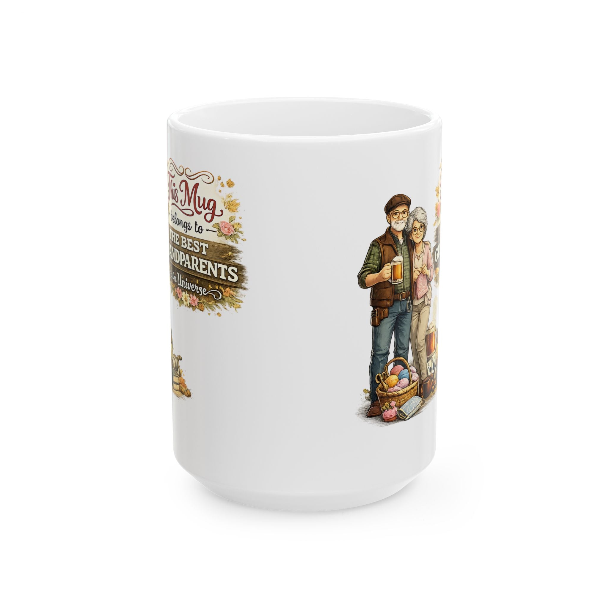 Best Grandparents Mug This Mug Belongs To The Best Grandparents in the Universe, Grandparents Coffee Mug Gift