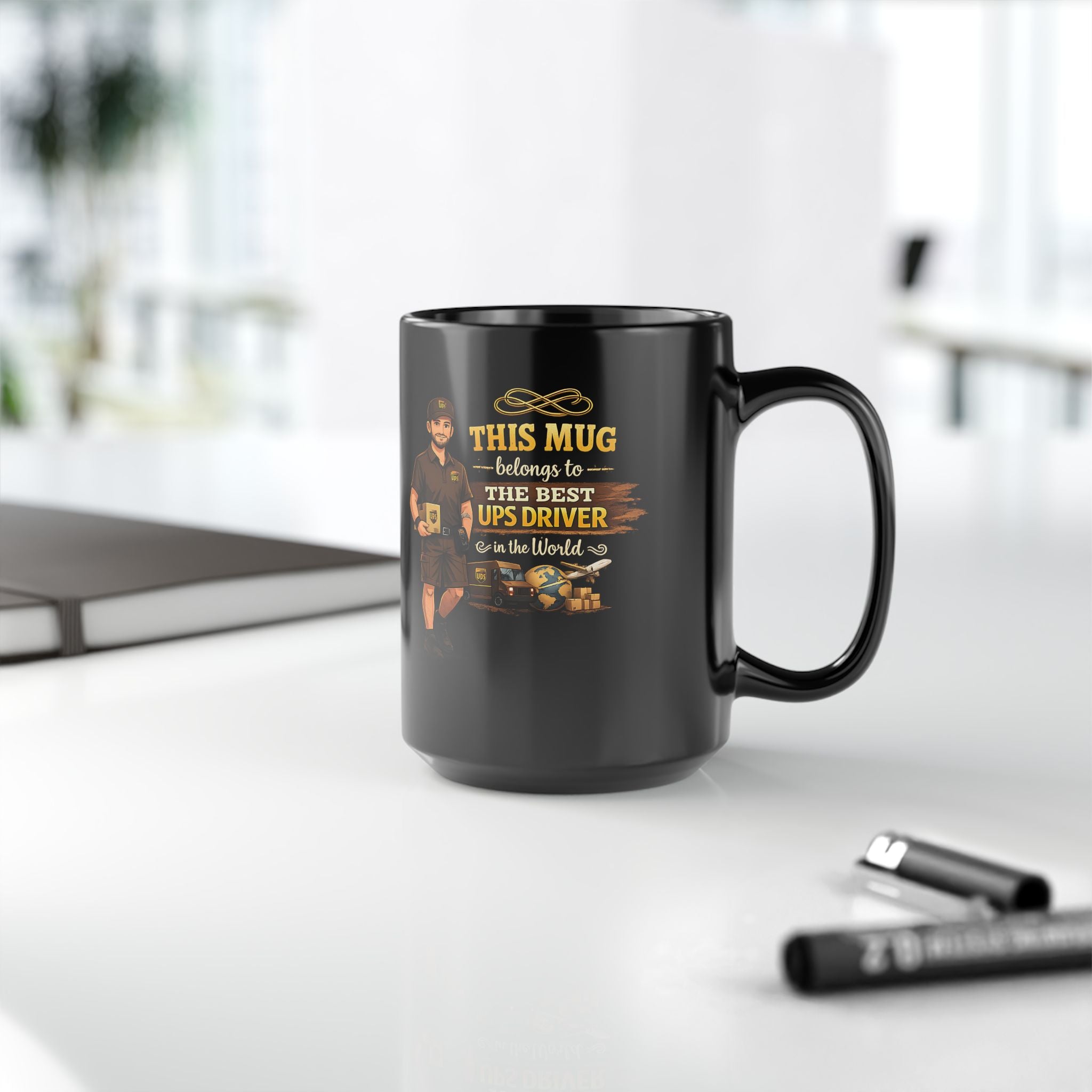Best Delivery Driver Mug  This Mug Belongs To The Best Shipping Courier in the Universe, Delivery Driver Coffee Mug Gift