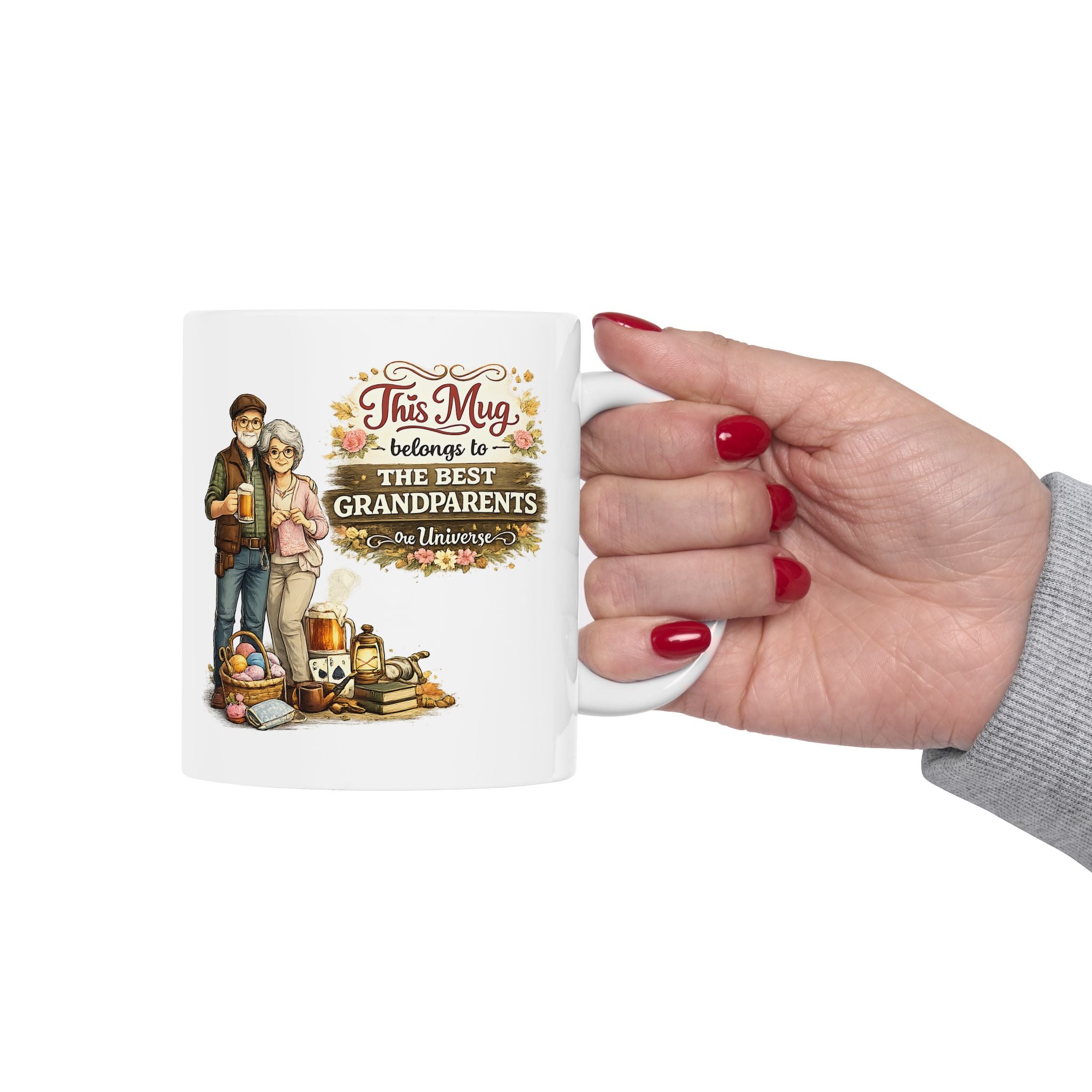 Best Grandparents Mug This Mug Belongs To The Best Grandparents in the Universe, Grandparents Coffee Mug Gift