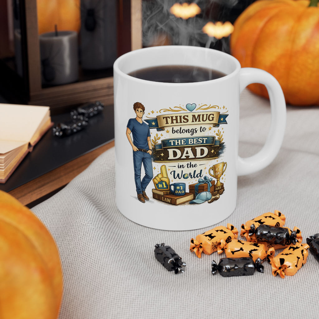 Best Dad Mug  This Mug Belongs To The Best Dad in The World, Fathers Day Gift, Dad Coffee Mug