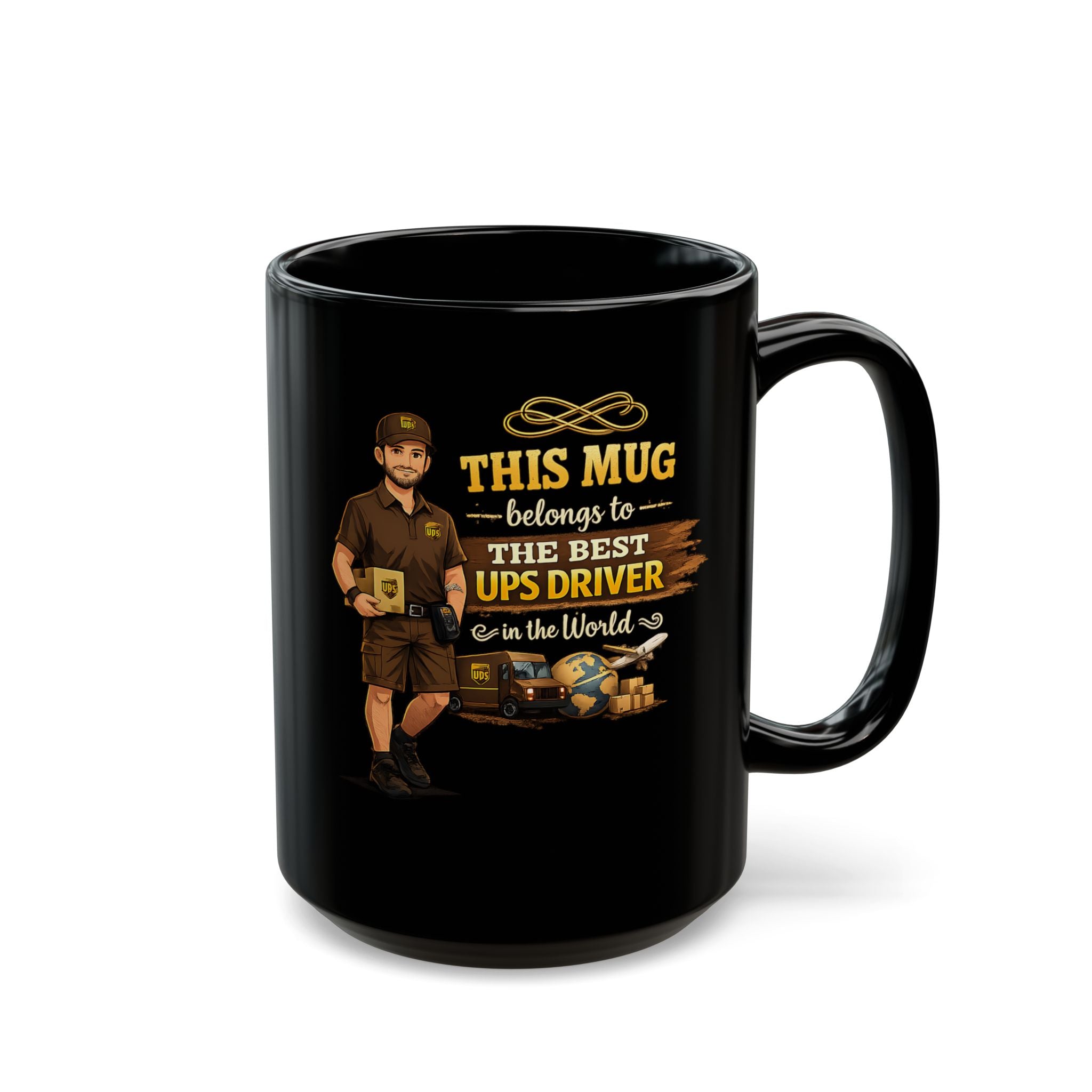 Best Delivery Driver Mug  This Mug Belongs To The Best Shipping Courier in the Universe, Delivery Driver Coffee Mug Gift