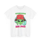 Alien Peace T-Shirt  Viemos Em Paz Retro Graphic Tee
