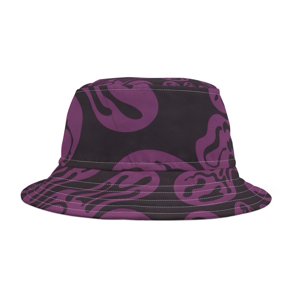 Purple Psychedelic Smile Bucket Hat