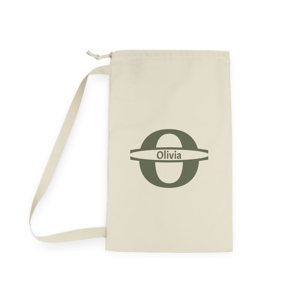 Personalized  Monogram Laundry Bag | Personalized Initial Canvas Laundry Bag