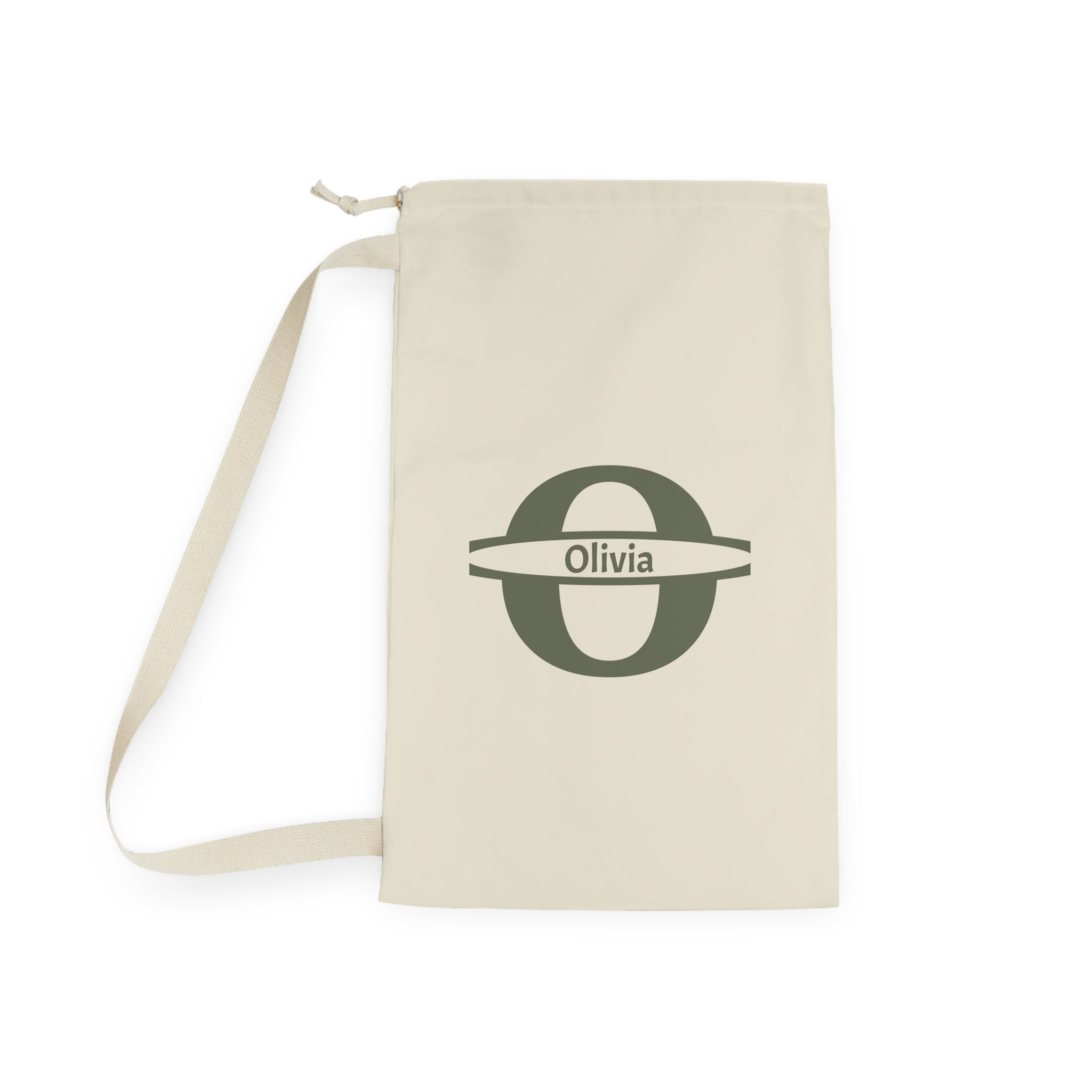 Personalized  Monogram Laundry Bag | Personalized Initial Canvas Laundry Bag