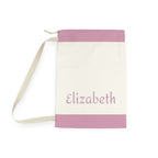 Pink Colorblock Laundry Bag | Canvas Drawstring Pouch