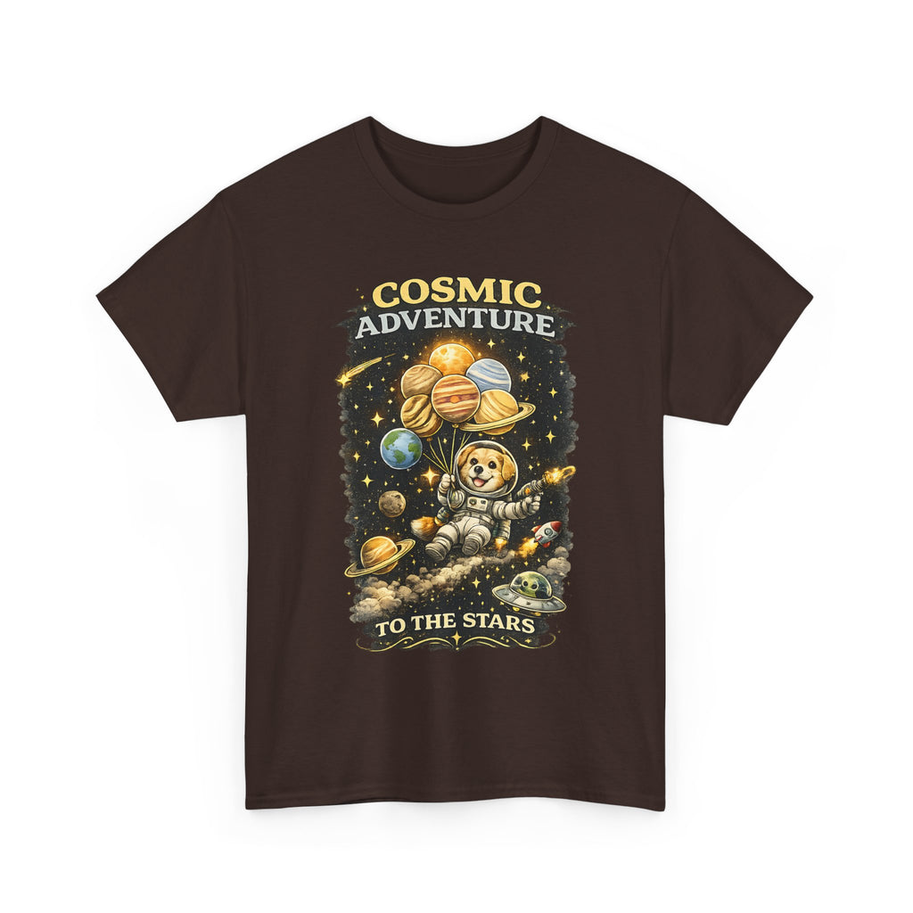 Cosmic Adventure Space Dog Shirt  Cute Astronaut Dog T Shirt, Galaxy Planet Graphic Tee, Space Lover Gift