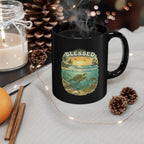 Blessed Sea Turtle Mug Ocean Coffee Cup Christian Beach Nature Gift