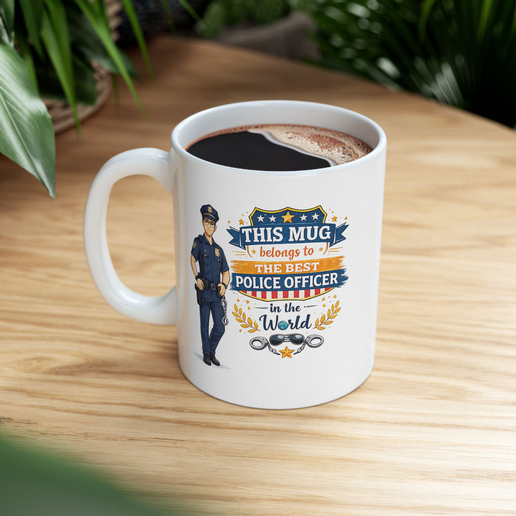 Best Police Officer Mug This Mug Belongs To The Best Police Officer in The World, Police Gift Coffee Mug