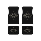 4 Piece Universal Cowboys Car Floor Mats Set Western Country Auto Interior Accessories