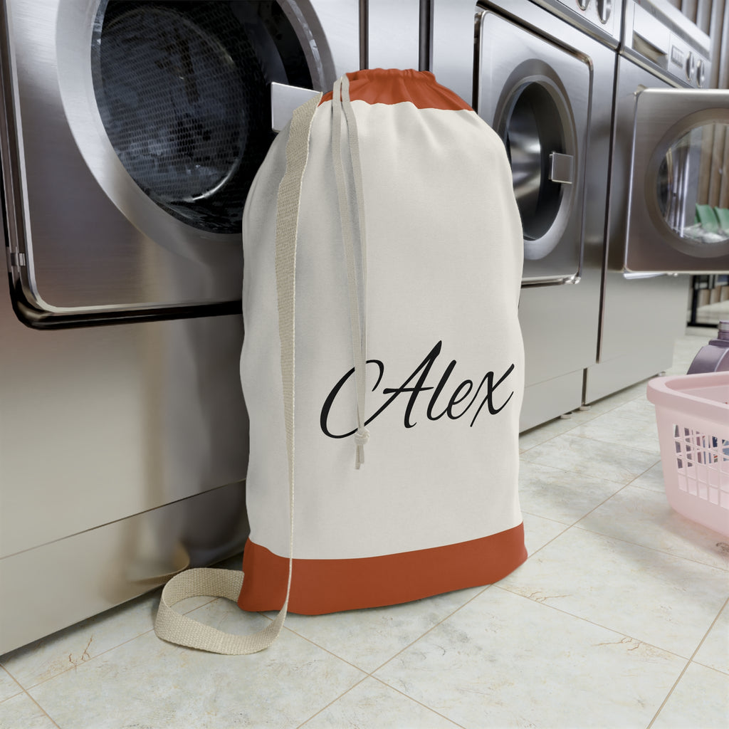 Personalized Name Laundry Bag, Canvas Laundry Sack | Monogram Laundry Bag