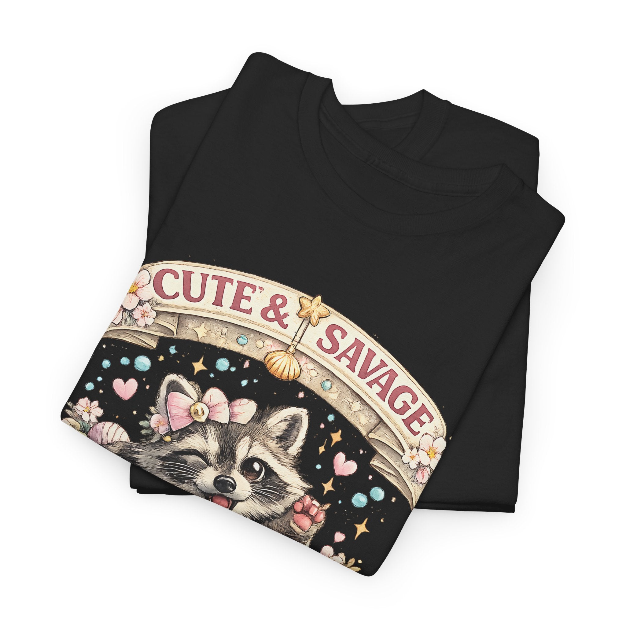 Cute and Savage Raccoon Shirt  Funny Cute Raccoon T Shirt, Hot Mess Express Tee, Animal Lover Gift