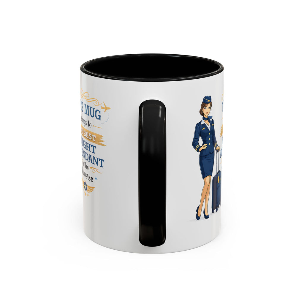 Best Flight Attendant Mug  This Mug Belongs To The Best Flight Attendant in the Universe, Cabin Crew Coffee Mug Gift