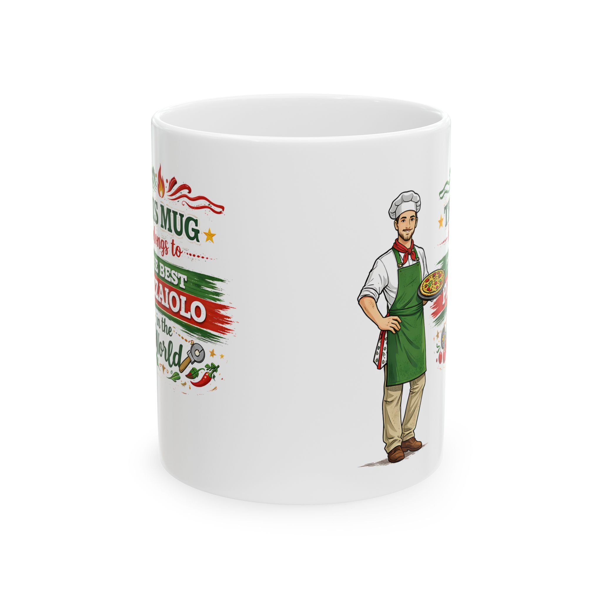 Best Pizzaiolo Mug This Mug Belongs To The Best Pizza Maker in the World, Italian Chef Coffee Mug Gift