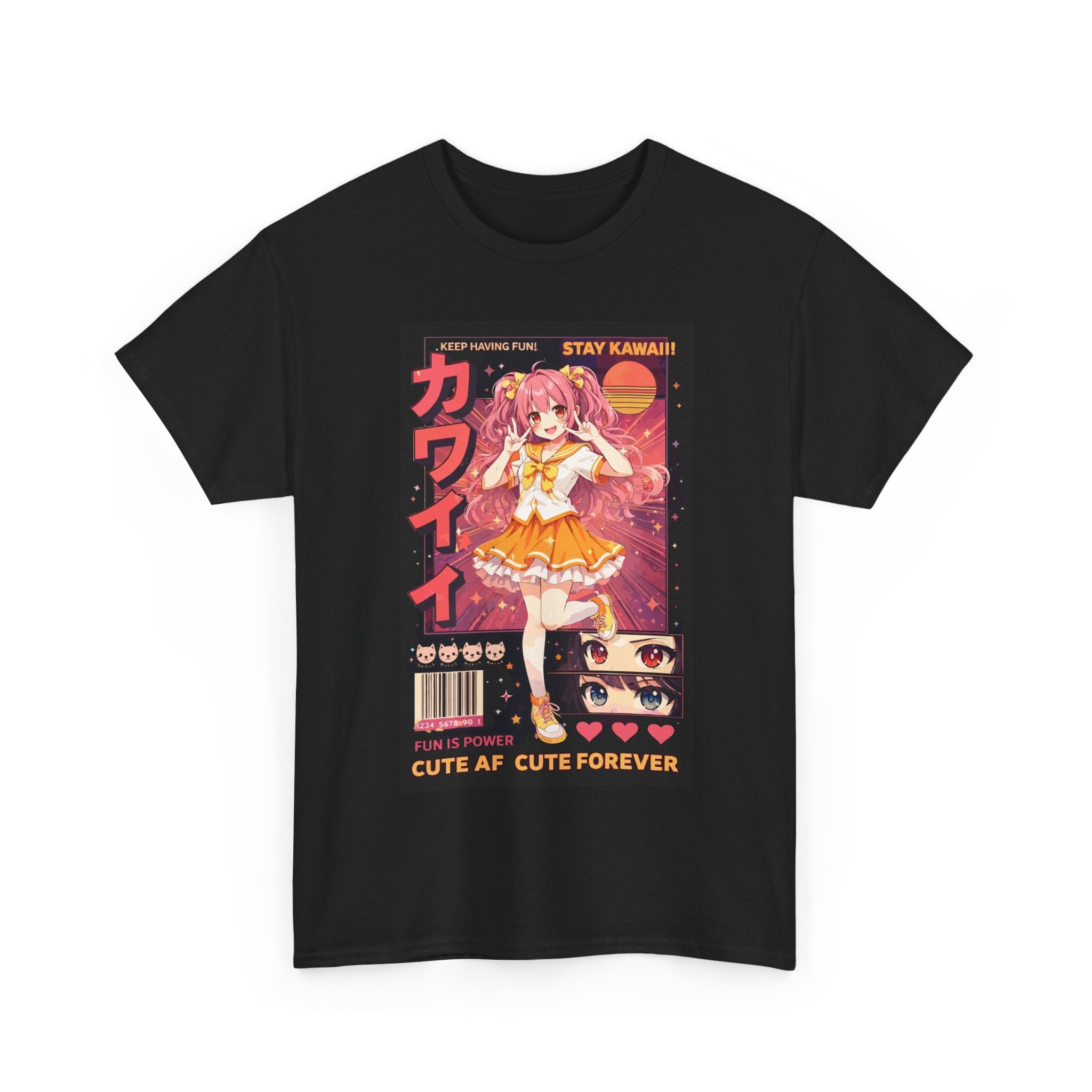 Kawaii Anime Girl T Shirt Japanese Streetwear Tee Cute Anime Shirt Otaku Gift Aesthetic Graphic Tee