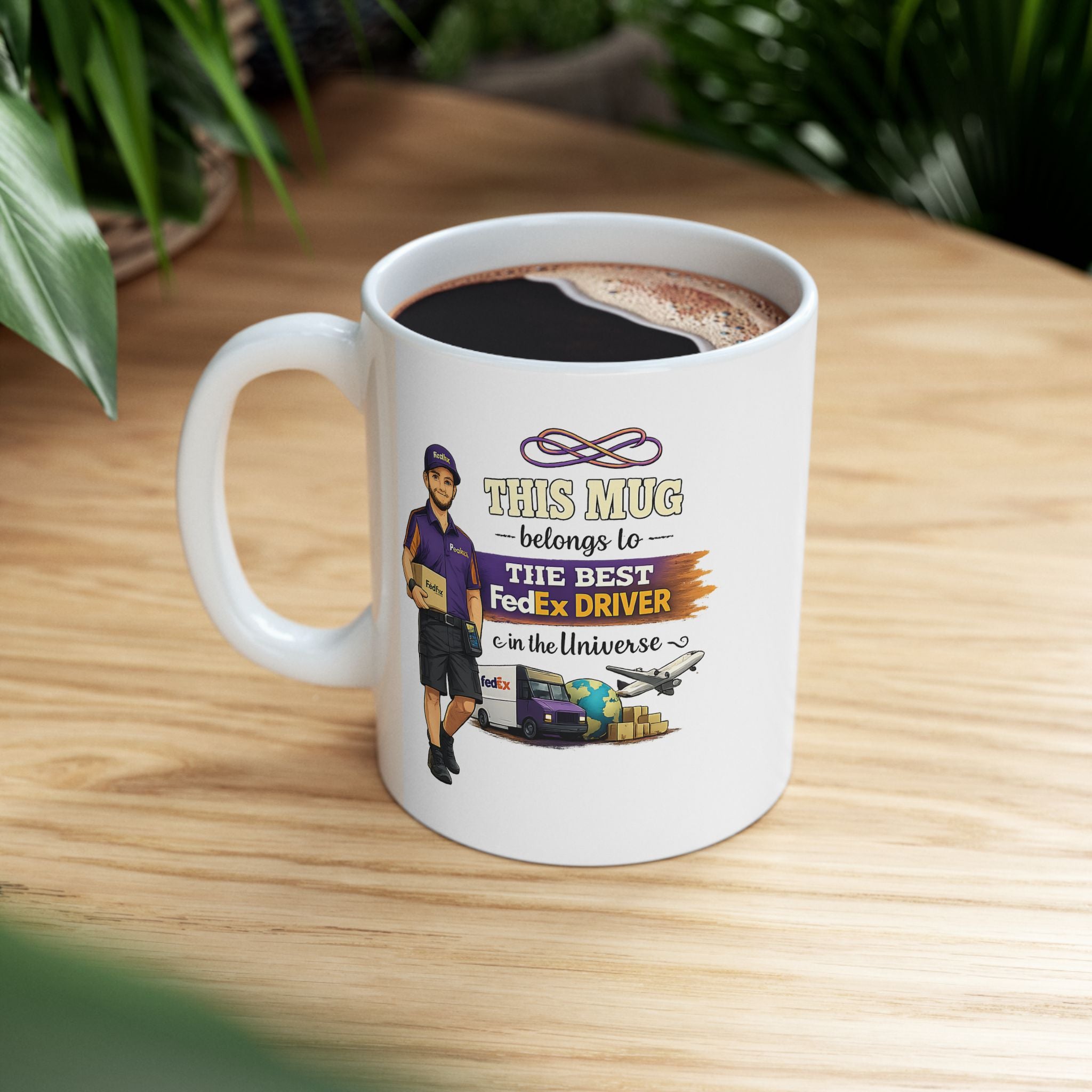 Best Delivery Driver Mug  This Mug Belongs To The Best Shipping Courier in the Universe, Delivery Driver Coffee Mug Gift