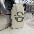 Personalized  Monogram Laundry Bag | Personalized Initial Canvas Laundry Bag