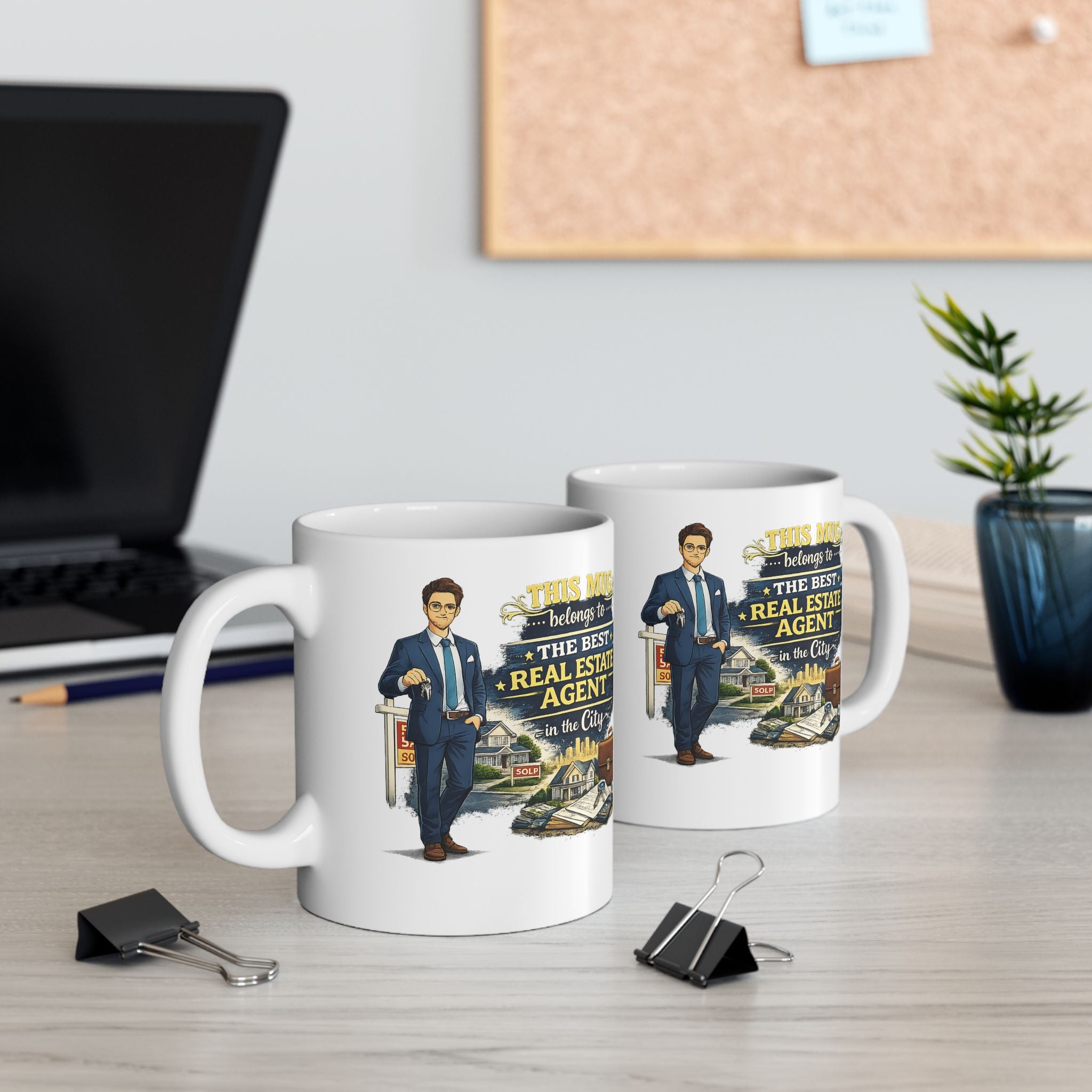 Best Real Estate Agent Mug This Mug Belongs To The Best Realtor in the City, Real Estate Gift Coffee Mug