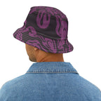 Purple Psychedelic Smile Bucket Hat