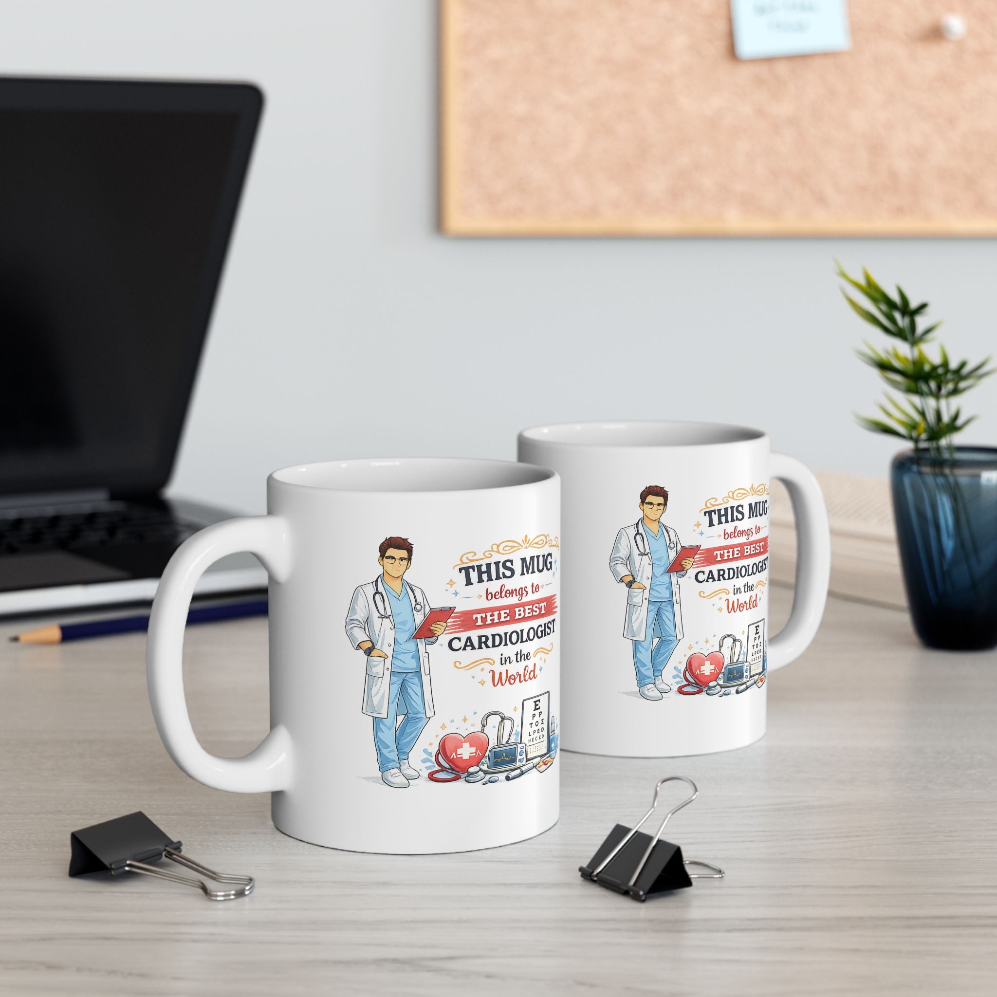Best Cardiologist Mug This Mug Belongs To The Best Cardiologist in the World, Doctor Coffee Mug Gift