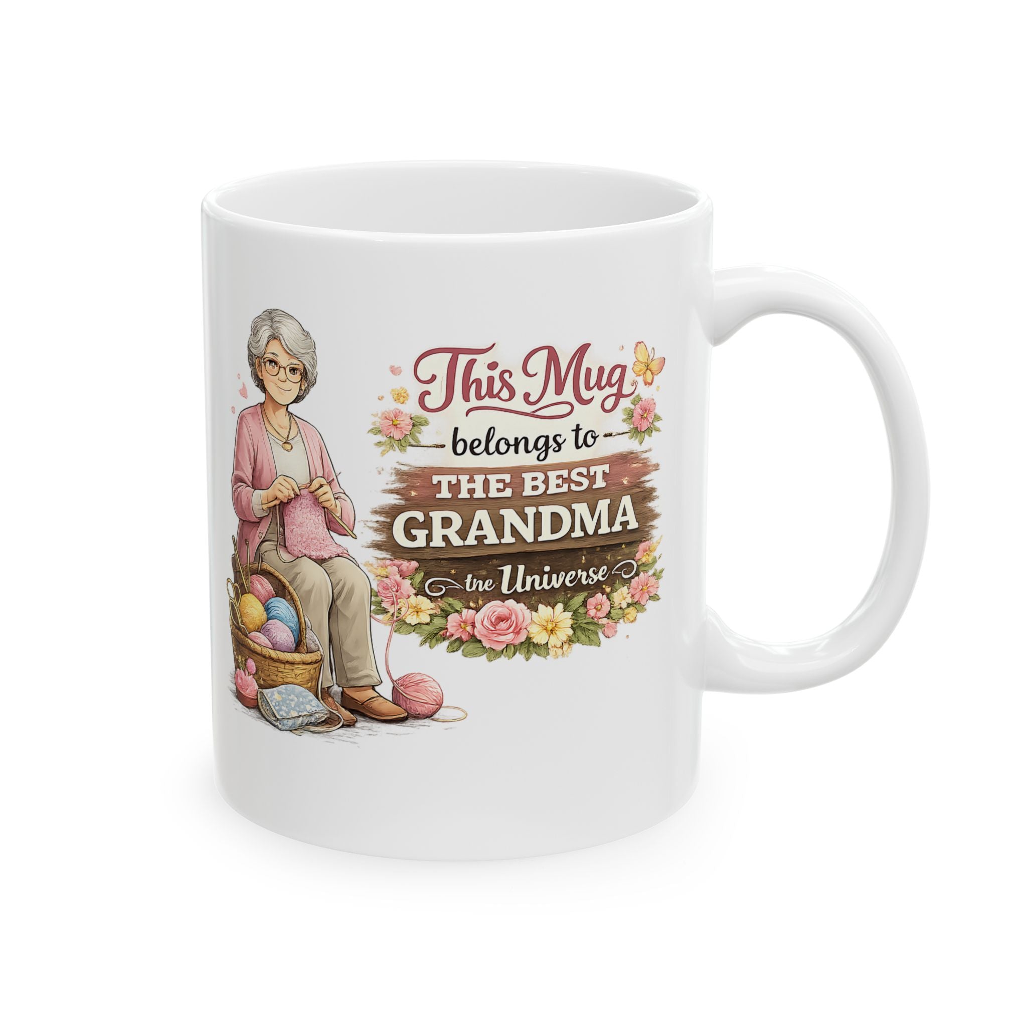 Best Grandma Mug This Mug Belongs To The Best Grandma in the Universe, Grandma Coffee Mug Gift