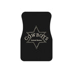 4 Piece Universal Cowboys Car Floor Mats Set Western Country Auto Interior Accessories