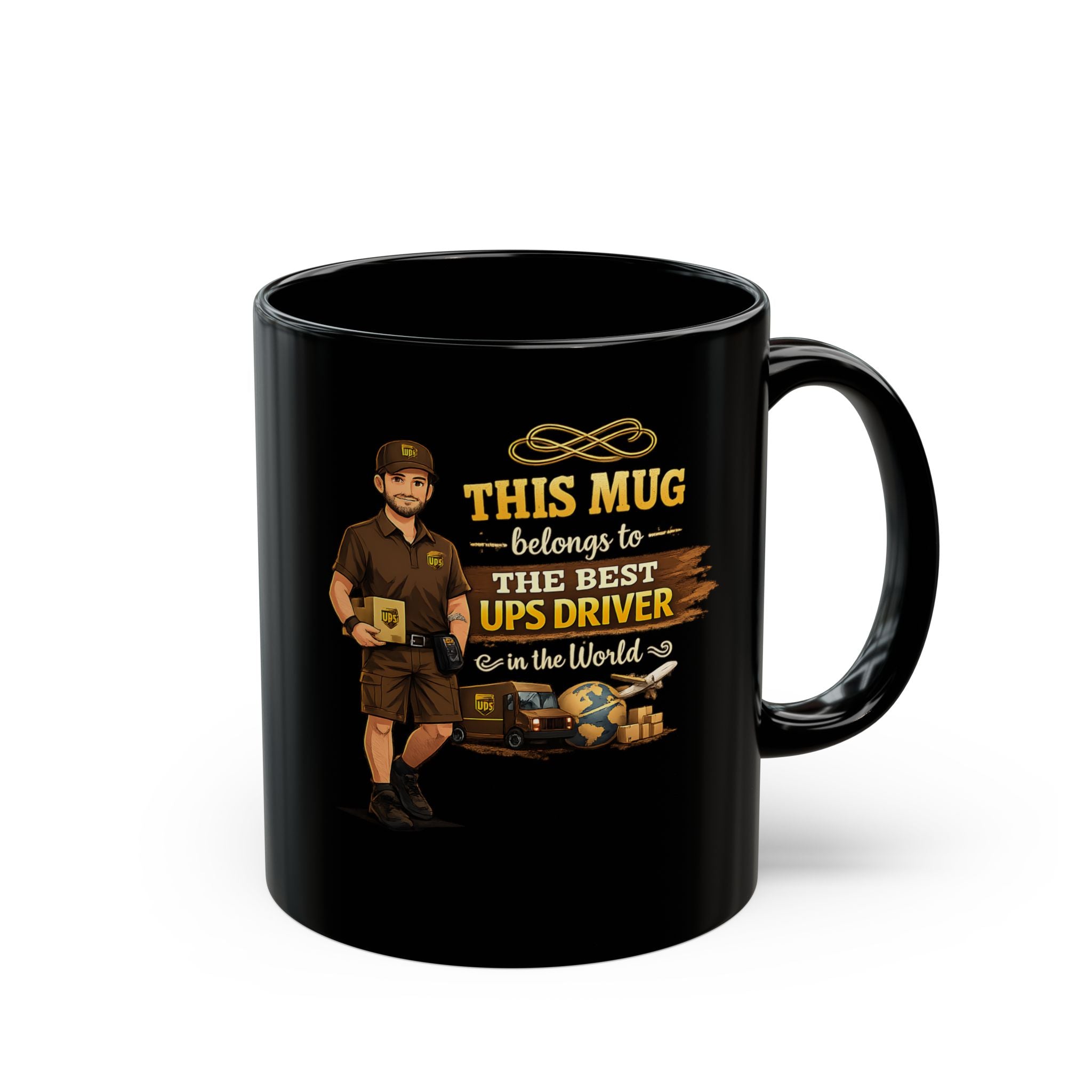 Best Delivery Driver Mug  This Mug Belongs To The Best Shipping Courier in the Universe, Delivery Driver Coffee Mug Gift