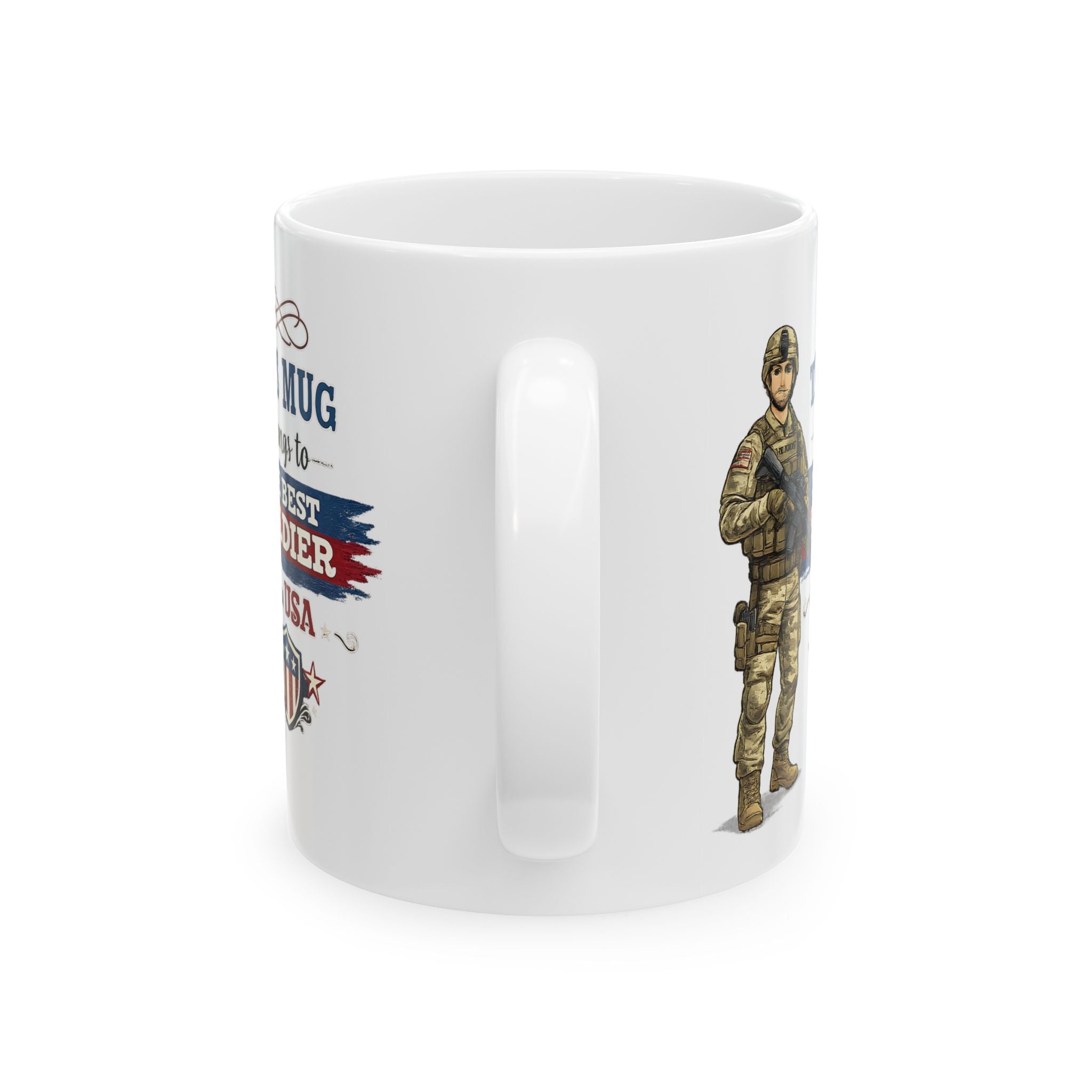 Best Soldier Mug  This Mug Belongs To The Best Soldier in the USA, Military Gift Coffee Mug, Veteran Cup