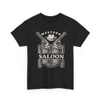 Western Saloon T-Shirt  Vintage Cowboy Guns & Hat Graphic Tee