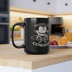 American Cowboy Mug Western Coffee Cup Patriotic Country Gift for Him