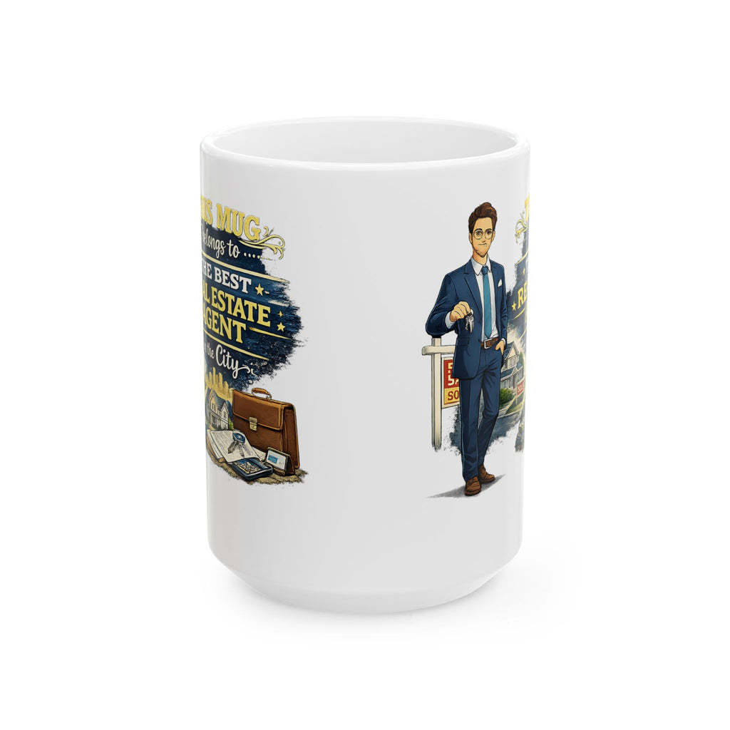 Best Real Estate Agent Mug This Mug Belongs To The Best Realtor in the City, Real Estate Gift Coffee Mug