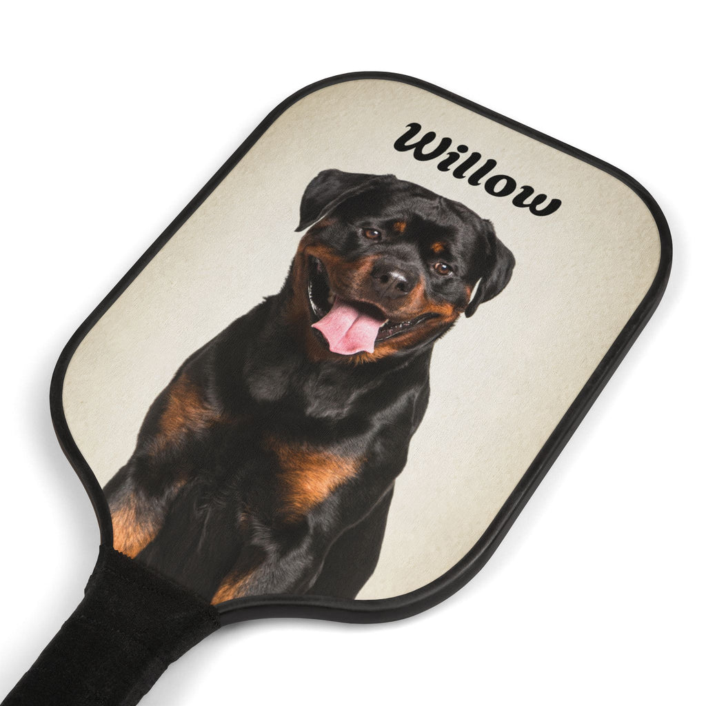 Custom Dog Pickleball Paddle Set | Personalized Pet Photo Paddle | Funny Dog Lover Gift