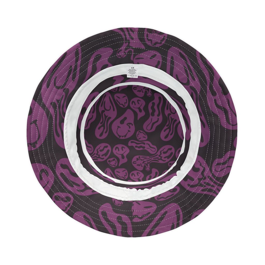 Purple Psychedelic Smile Bucket Hat