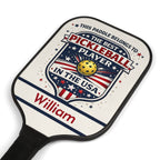 Personalized Pickleball Paddle Set USA | Custom Name Pickleball Gift for Men Women | Patriotic Pickleball Player Gift