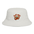 Good Vibes Orange Cartoon Bucket Hat