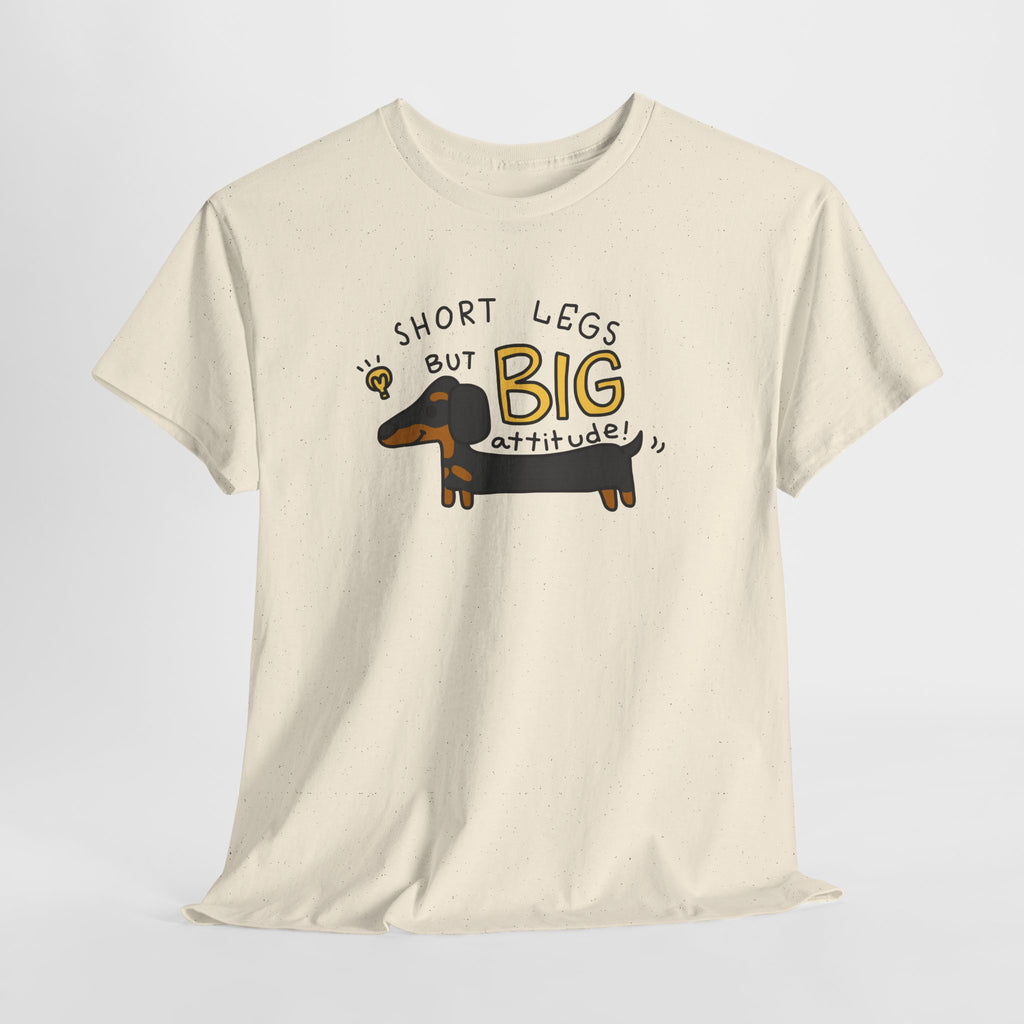 Dachshund T Shirt Short Legs Big Attitude Funny Dog Lover Tee Cute Wiener Dog Shirt Gift for Dog Moms