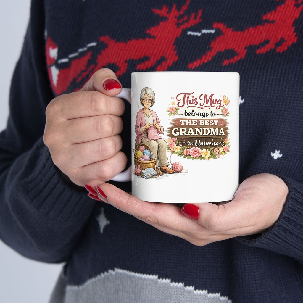 Best Grandma Mug This Mug Belongs To The Best Grandma in the Universe, Grandma Coffee Mug Gift