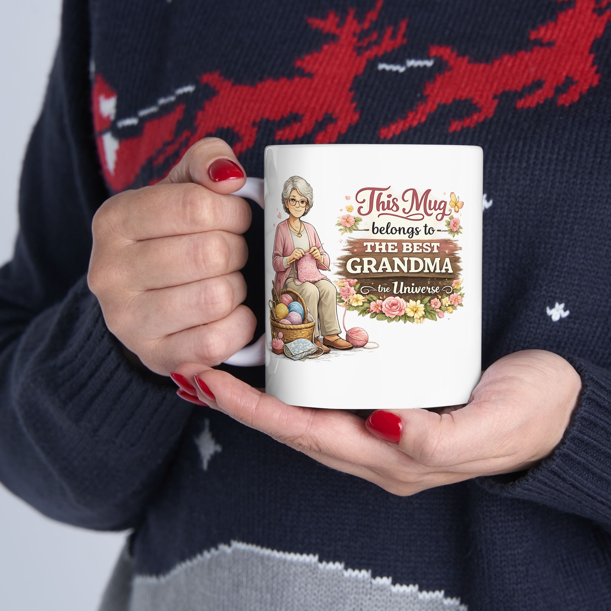 Best Grandma Mug This Mug Belongs To The Best Grandma in the Universe, Grandma Coffee Mug Gift