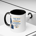 Best Flight Attendant Mug  This Mug Belongs To The Best Flight Attendant in the Universe, Cabin Crew Coffee Mug Gift