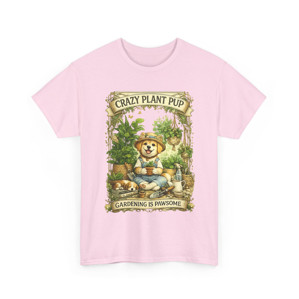 Crazy Plant Pup Shirt  Cute Dog Gardening T Shirt, Plant Lover Dog Tee, Funny Gardening Gift