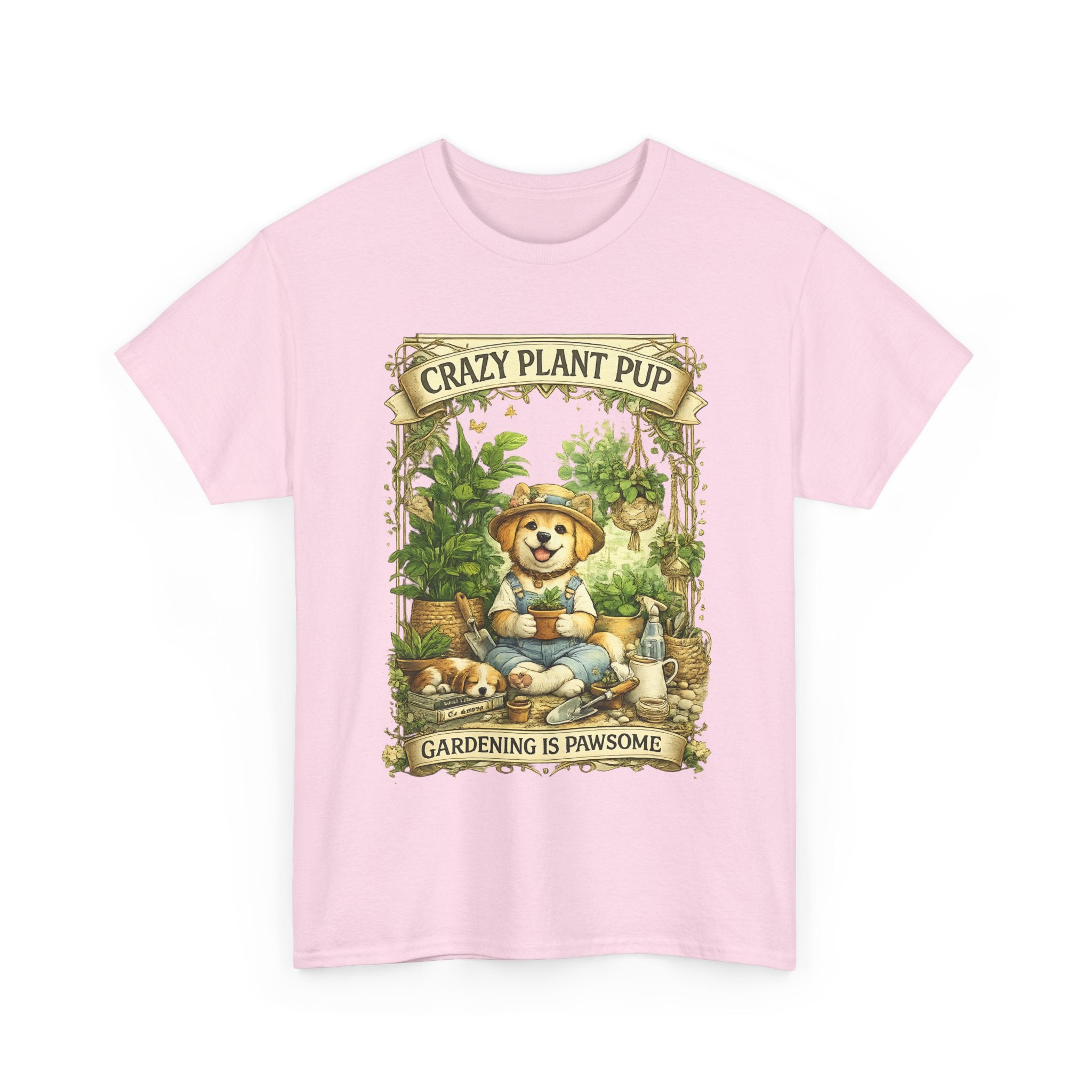 Crazy Plant Pup Shirt  Cute Dog Gardening T Shirt, Plant Lover Dog Tee, Funny Gardening Gift