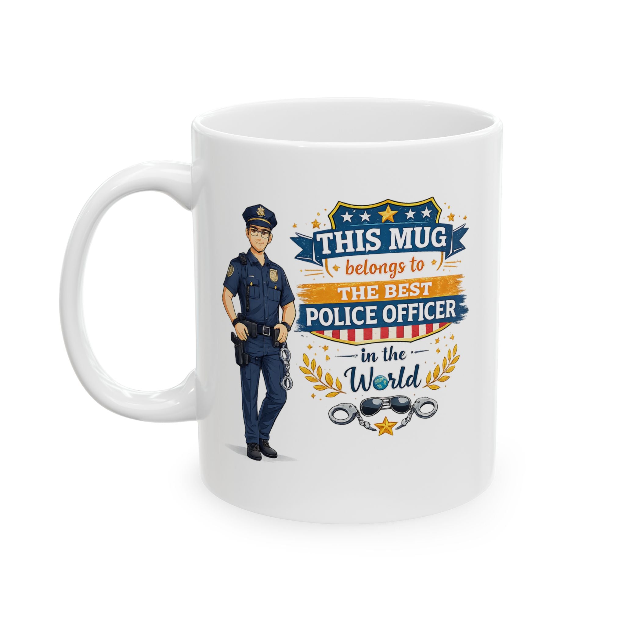 Best Police Officer Mug This Mug Belongs To The Best Police Officer in The World, Police Gift Coffee Mug