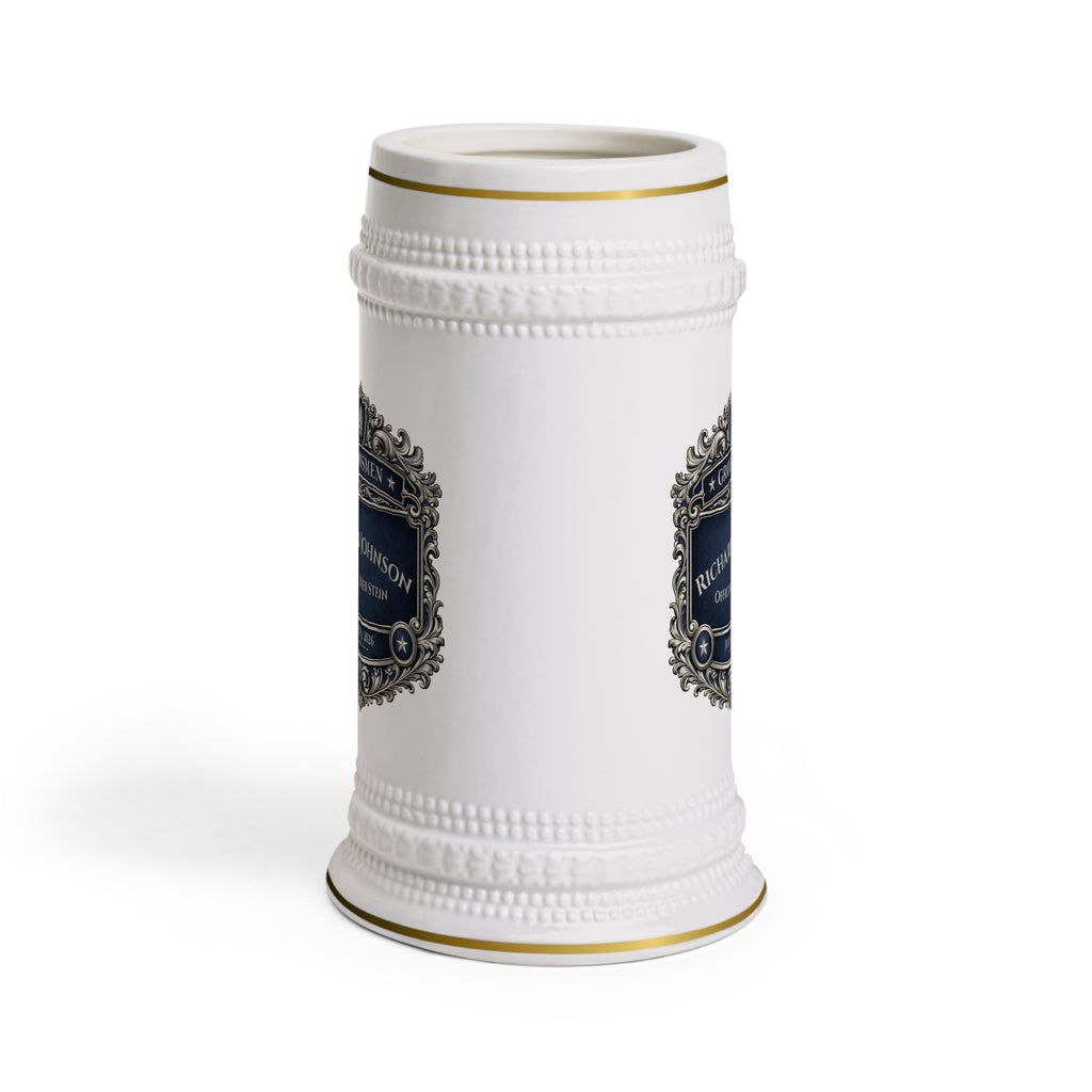 Personalized Groomsmen Beer Stein 22oz - Custom Name Wedding Beer Mug