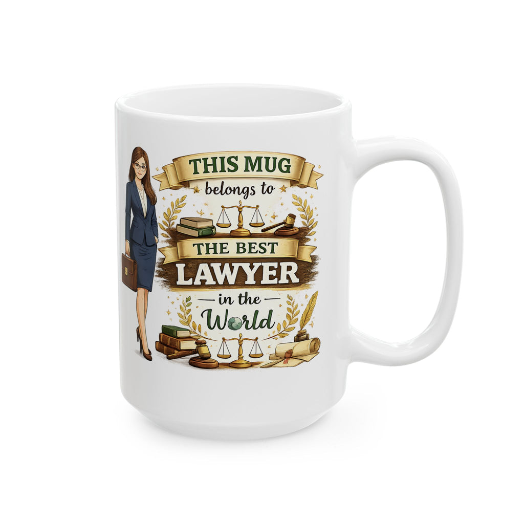 Best Lawyer Mug This Mug Belongs To The Best Lawyer in the World, Attorney Coffee Mug Gift, Law Office Cup