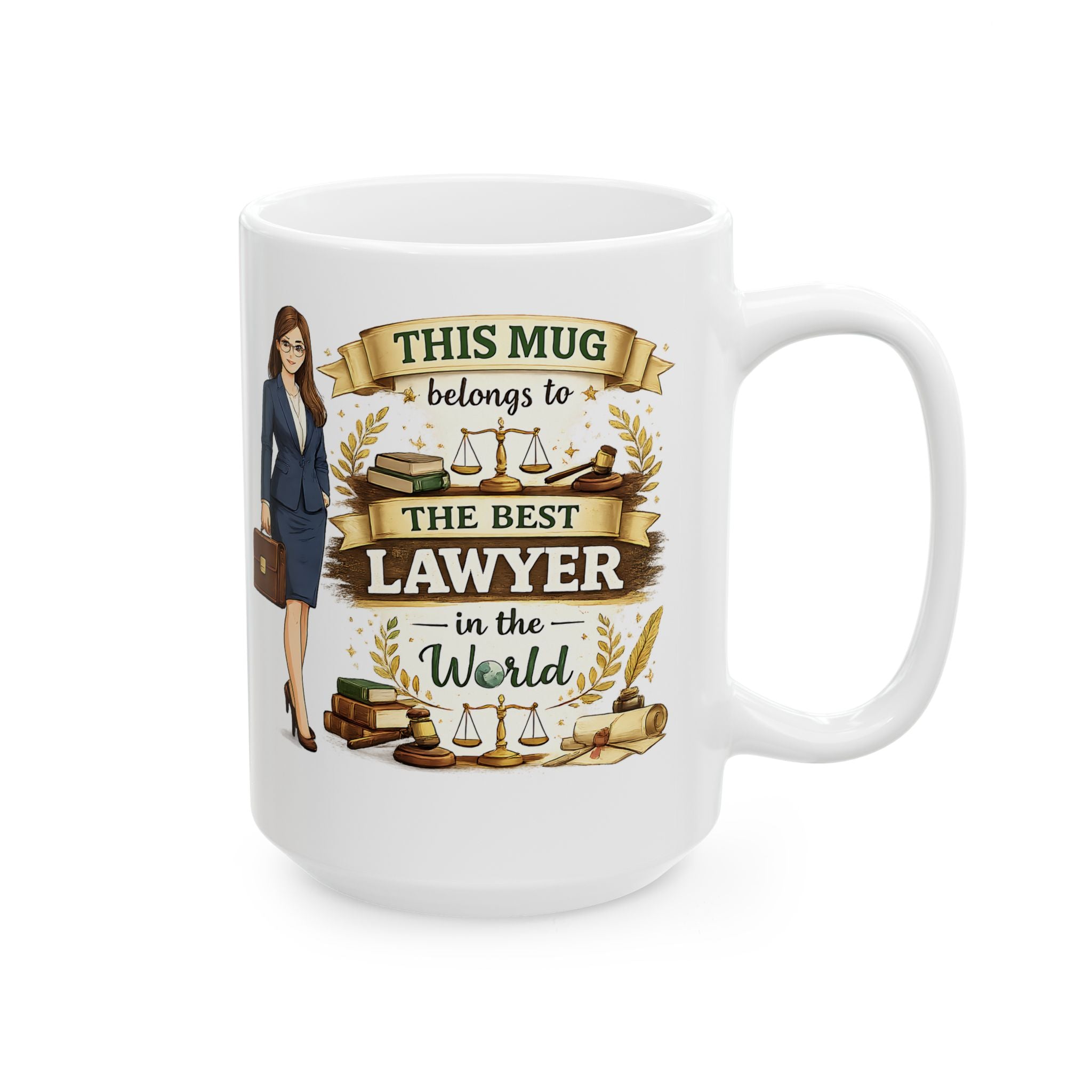Best Lawyer Mug This Mug Belongs To The Best Lawyer in the World, Attorney Coffee Mug Gift, Law Office Cup
