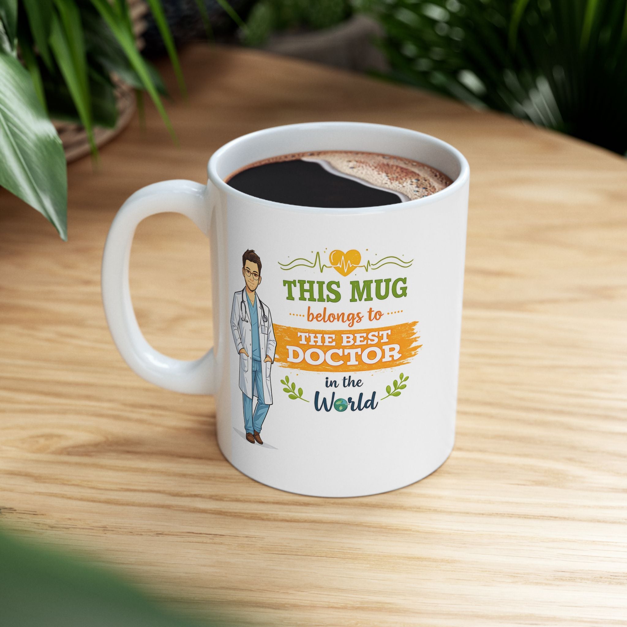 Best Doctor Mug  Funny Doctor Coffee Mug Gift, This Mug Belongs To Doctor, Medical Gift for Doctors