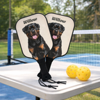 Custom Dog Pickleball Paddle Set | Personalized Pet Photo Paddle | Funny Dog Lover Gift