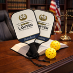Personalized Lawyer Pickleball Paddle Set | Custom Attorney Gift for Him | Law School Graduation Gift | Best Lawyer Gift Idea