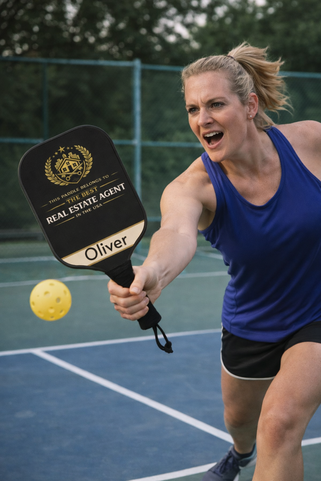 Personalized Real Estate Agent Pickleball Paddle Set | Custom Realtor Gift for Him or Her | Closing Gift Idea | Best Realtor USA